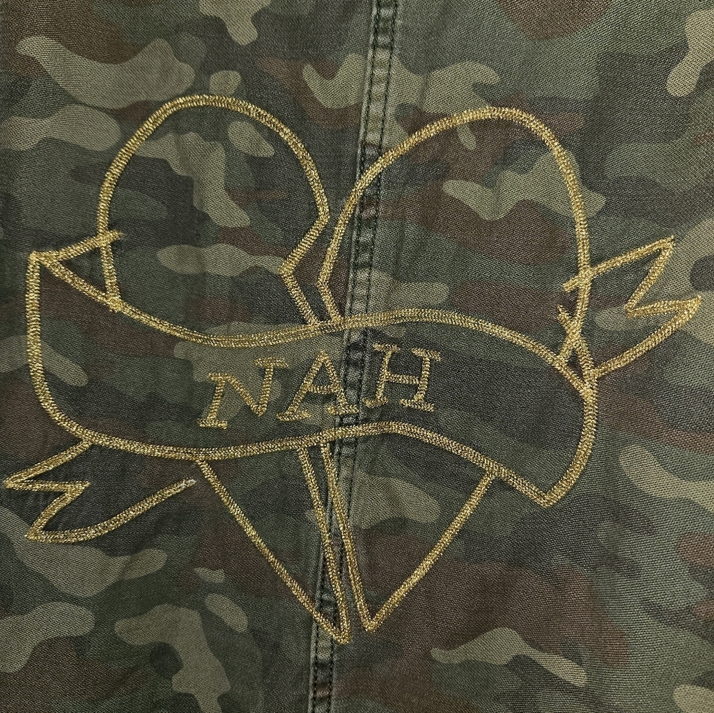 American Eagle Outfitters Anti-Love Camo Printed Long Sleeve Jacket - Picture 4 of 4